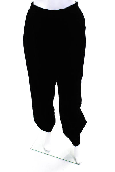 Adeam Womens Pleated Jogger Black Size L