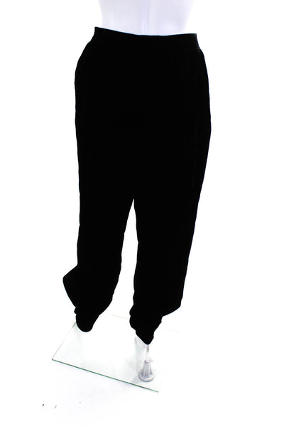 Adeam Womens Pleated Jogger Black Size L