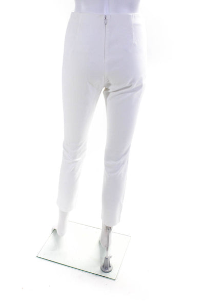 Rag & Bone Womens Back Zipped Hook & Eye Slim Straight Pants White Size 2