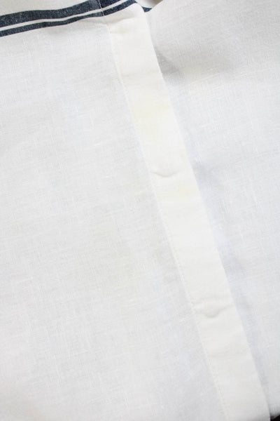 Rag & Bone Men's Linen Striped Casual Button Down Shirt White Size S