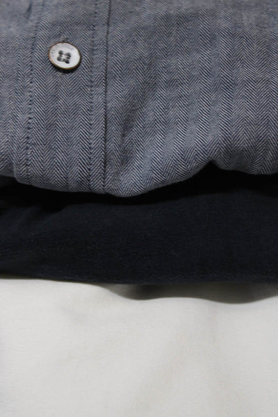 Standard James Perse Men's Polo Shirt Button Down Shirt Blue Black Size XS Lot 3