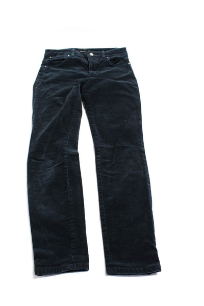 Trave Club Monaco Womens Jeans Corduroy Pants Black Blue Size 26 2 Lot 2