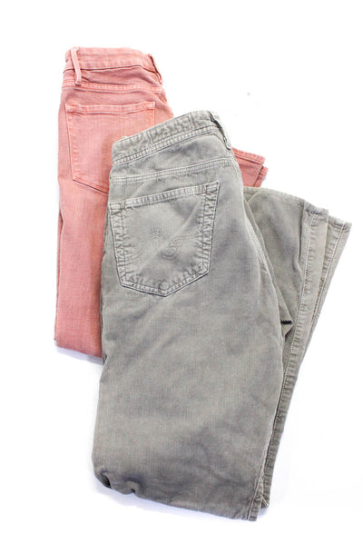 Frame Denim AG Women's Mid Rise Bootcut Stretch Jeans Pink Size 26 32, Lot 2