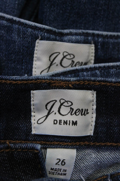 J Crew Denim Women's Dark Wash Straight Leg Denim Jeans Blue Size 26, Lot 2