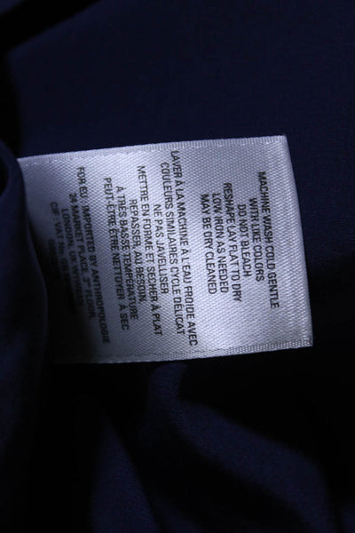 9-H15 STCL Womens Cotton Short Sleeve Toile Hem High-Low Top Shirt Purple Size M