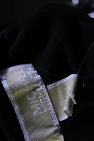 Michael Michael Kors Womens Chain Link Cold Shoulder Mini Blouson Dress Black L