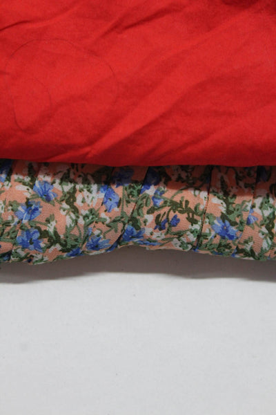 ASTR J Crew Women's Floral Print Ruffle Trim Blouse Multicolor Size M 8, Lot 2