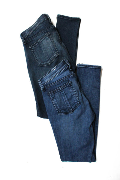 Rag & Bone Jean Women's Mid Rise Zipper Trim Skinny Jeans 27 26, Lot 2