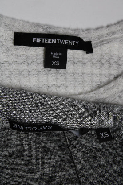Fifteen Twenty Kay Celine Womens Sweaters Gray Size Extra Small Lot 2