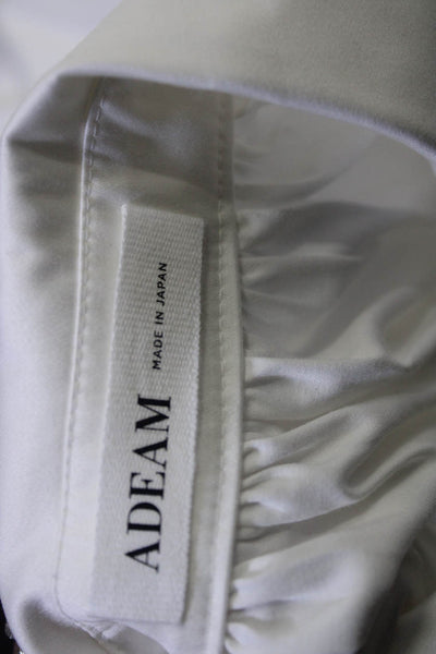 Adeam Womens Belted Shirt Dress White Size Xs