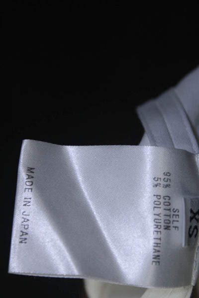Adeam Womens Belted Shirt Dress White Size M