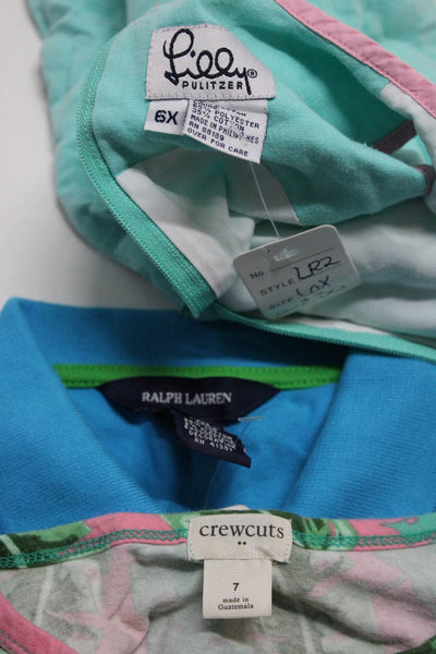 Ralph Lauren Lily Pulitzer Crewcuts Girls Blue Polo Dress Size L 7 6 Lot 4