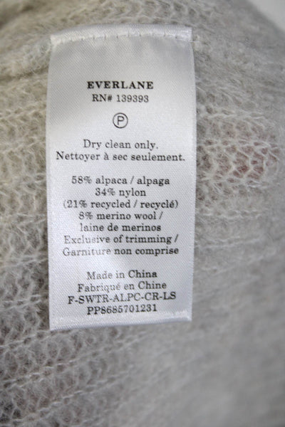 Everlane Womens Almond The Alpaca Crew  Size S