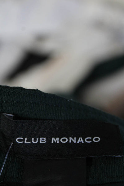 Club Monaco Womens Dark Green Tie Back V-Neck Sleeveless Romper Size 10