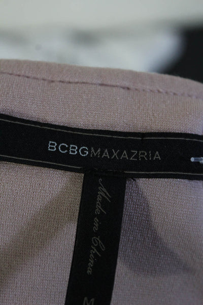 BCBGMAXAZRIA Womens Pink V-Neck Sleeveless Knee Length Pencil Dress Size M