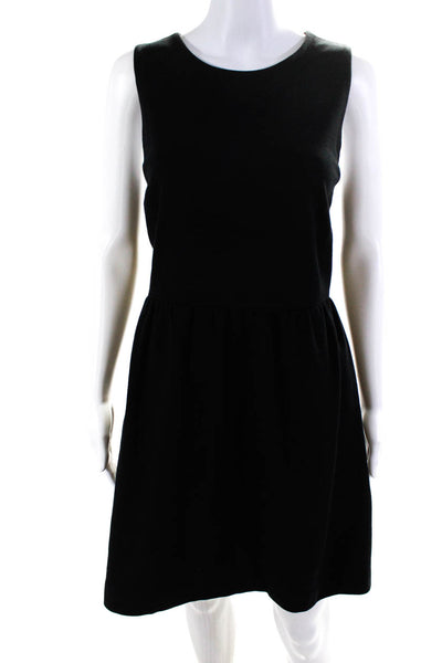 Madewell Women's Sleeveless A Line Knee Length Dress Black Size L