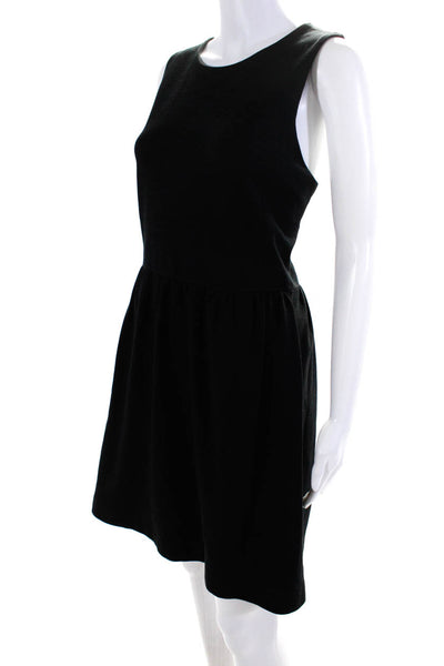 Madewell Women's Sleeveless A Line Knee Length Dress Black Size L