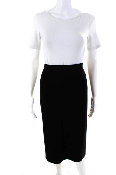 Stizzoli Women's Elastic Waist A-Lined Midi Skirt Black IT Size 52