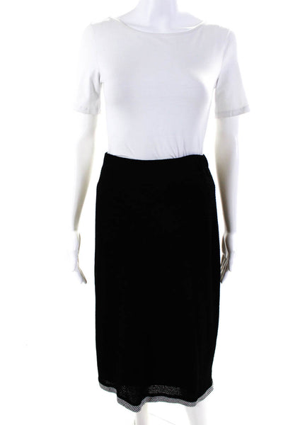 Stizzoli Women's Elastic Waist Lined Midi Skirt Black Size 14
