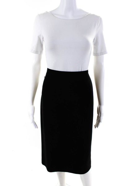 BASLER Women's Lined Flare Midi Skirt Black Size 14
