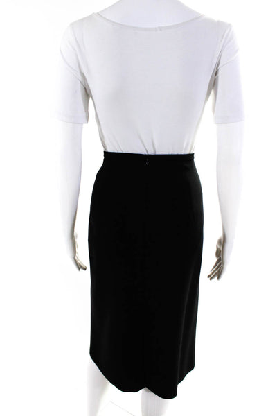 BASLER Women's Lined Flare Midi Skirt Black Size 14