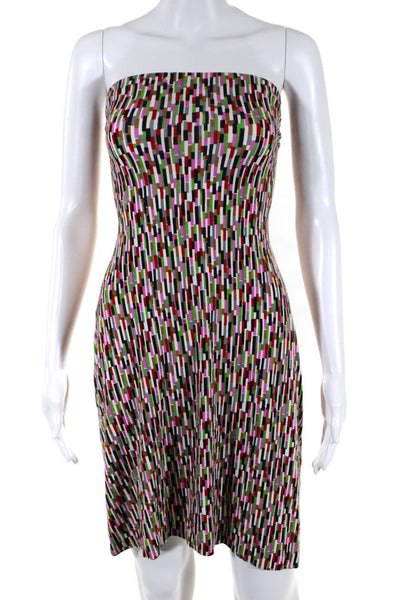 Milly Women's Strapless Bodycon Dress Multicolor Size M