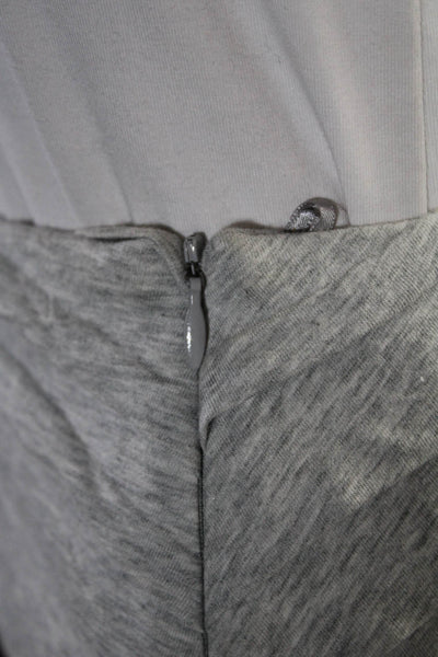 Torn by Ronny Kobo Women's Pleated Jersey Knit Skirt Gray Size S