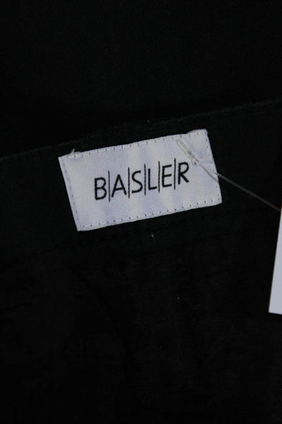 BASLER Womens Cotton Two Pocket Flared Hem Knee Length Skirt Navy Blue Size 2XL