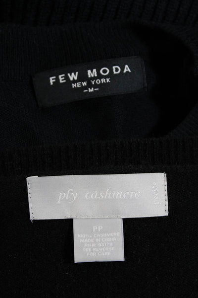 Ply Cashmere Few Moda Womens Black Cashmere Cardigan Sweater Top Size PP lot 2