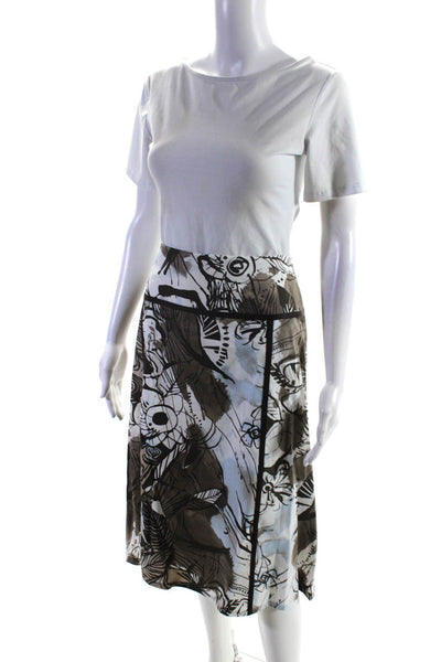 BASLER Women's Floral Print A Line Skirt Blouse Two Piece Set Multicolor Size 46