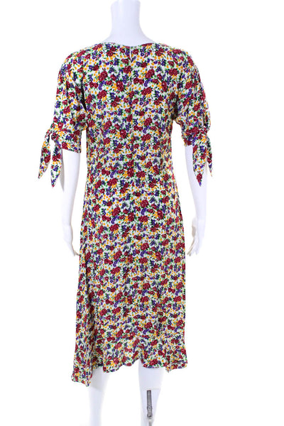 Faithfull The Brand Womens Floral Print Maxi Dress Multi Colored Size 4