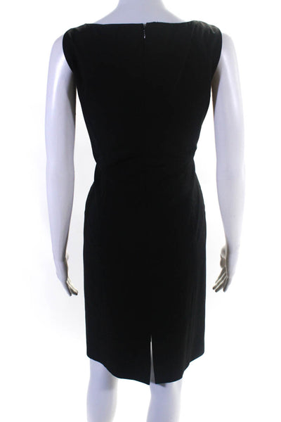 Tahari Arthur S. Levine Classics Womens Sleeveless Sheath Dress Black Size 2