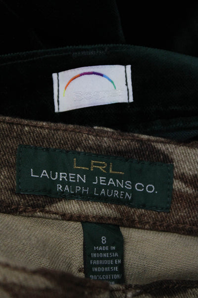 LRL Lauren Jeans Co Ralph Lauren Bosner Womens Jeans Pants Brown Size 8 10 Lot 2