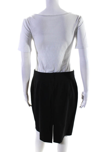 Banana Republic Calvin Klein Womens Zip Up Pencil Skirt Black Size 8P 8 Lot 2