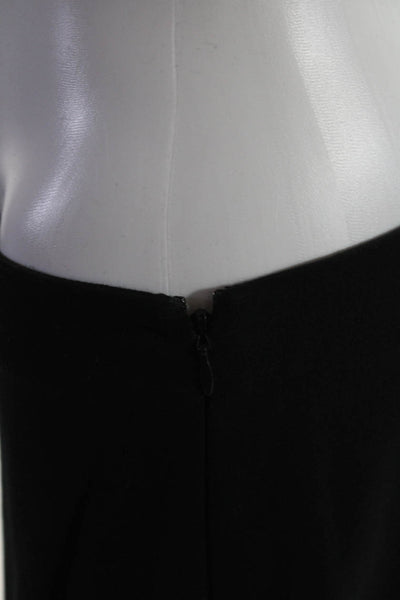 Elie Tahari Womens Unlined Flat Front Side Zip Skinny Pants Black Size 6