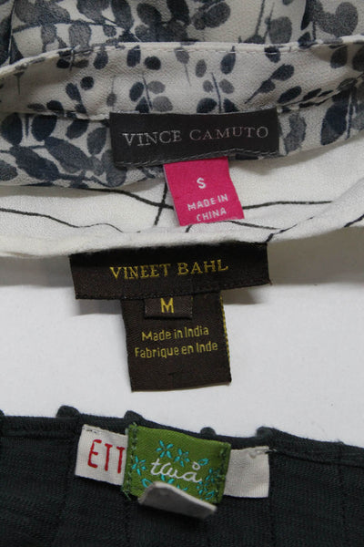 Vince Camuto Ett taia Vineet Bahl Womens Blouses Tops White Gray Size S M Lot 3