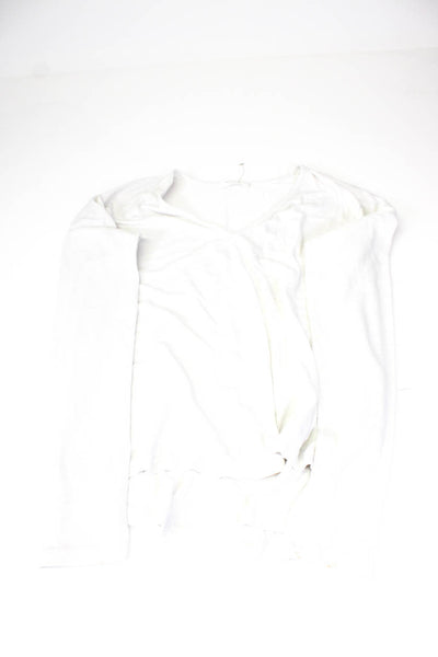 LNA Rag & Bone Womens Tie Dyed Knit Tee Shirts White Gray Size Small Lot 2