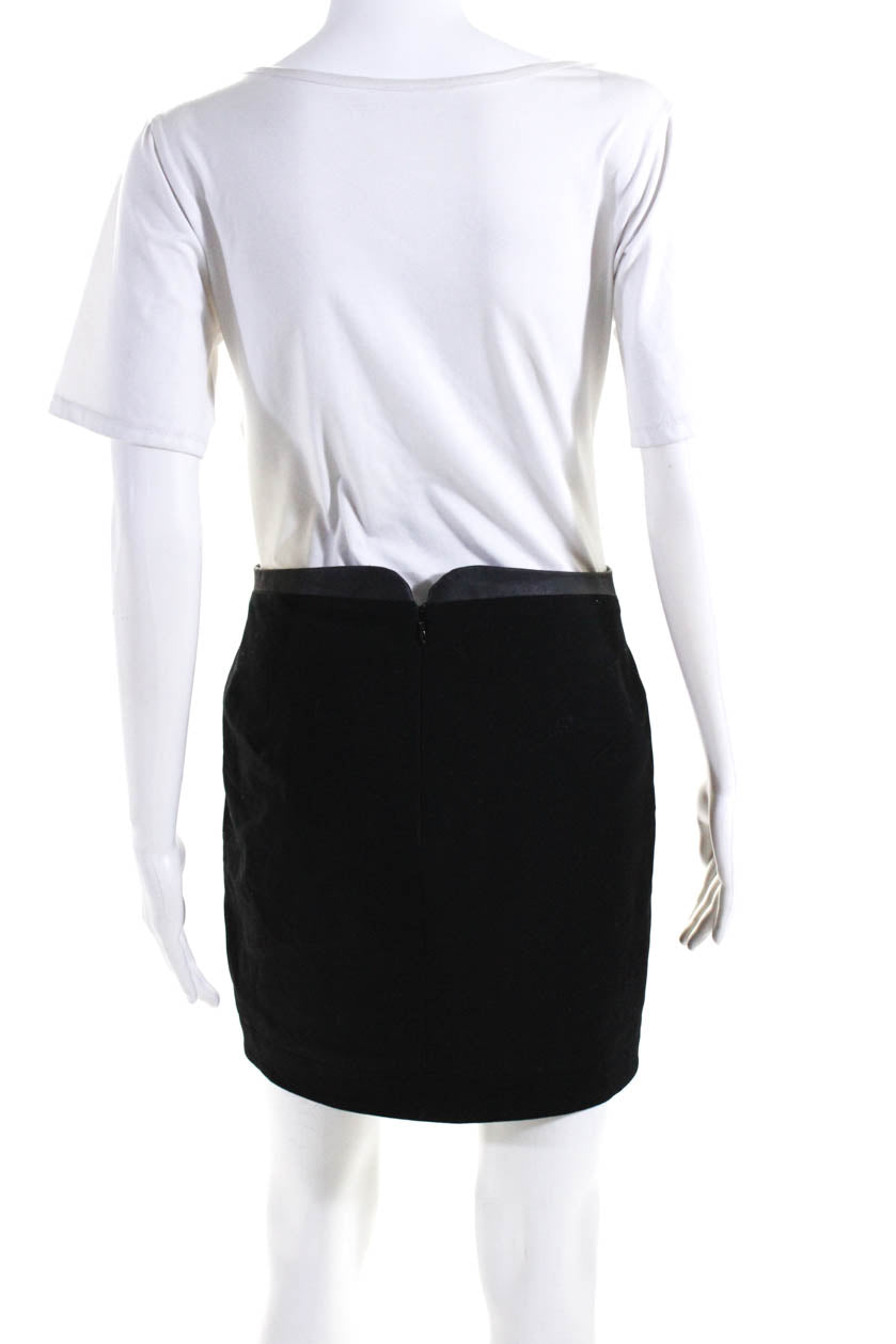 Tagliatore Zip-up High-waisted Mini Skirt in Black | Lyst