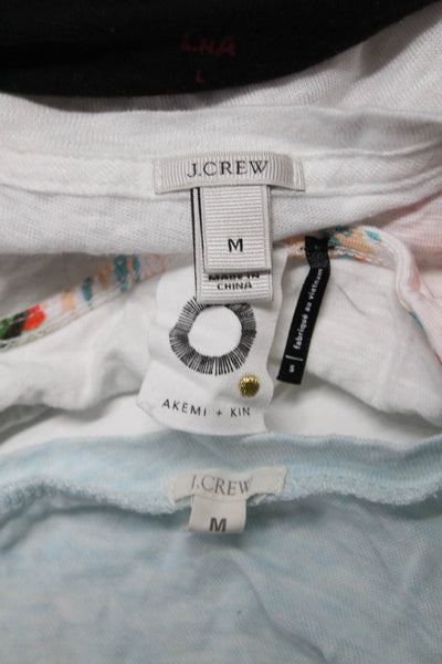 LNA J Crew Akemi + Kin Womens Tee Shirts Size Large Medium Small Lot 4