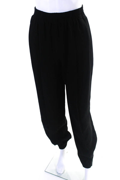 Adeam Womens Pleated Jogger Pants Black Size M