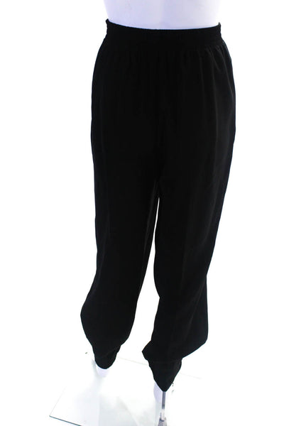 Adeam Womens Pleated Jogger Pants Black Size M