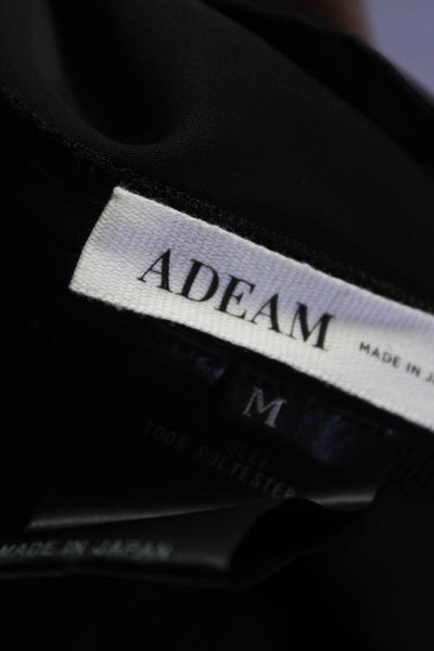Adeam Womens Pleated Jogger Pants Black Size M