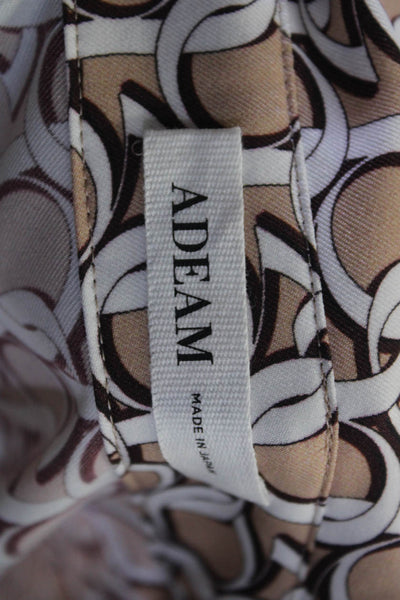 Adeam Womens Monogram Blouse Print Size 6