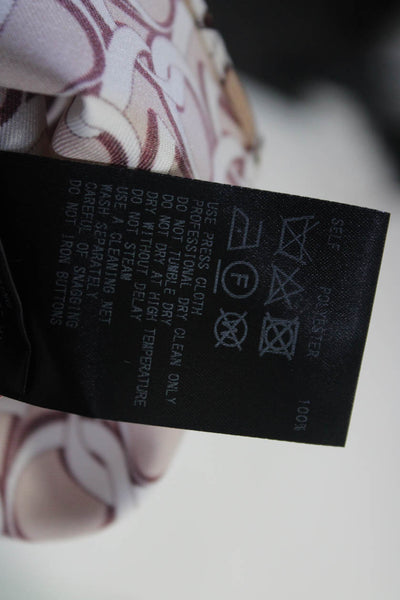 Adeam Womens Monogram Blouse Print Size 6