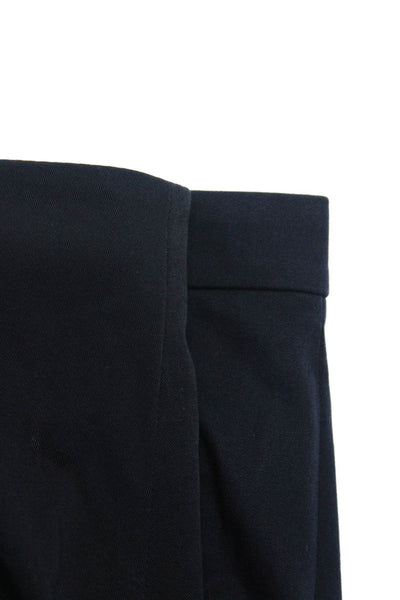 Elie Tahari J Crew Womens Cotton Dress Pants Trousers Navy Blue Size 6 Lot 2