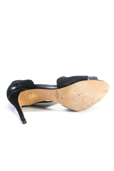 Alexandre Birman Womens Patchwork Asymmetrical Strappy Heels Black Size EUR36