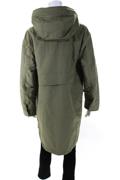 Everlane Womens The ReNew Anorak  Bay Leaf Size M