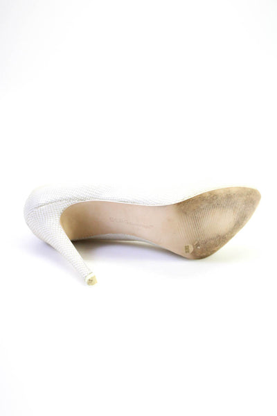 BCBGeneration Women's Pointed Toe Platform Stiletto Party Shoe White Size 8.5