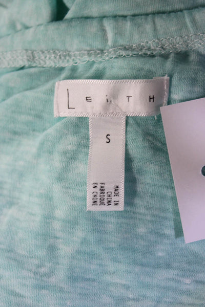 Leith Womens Spaghetti Strap Scoop Neck Jersey Midi Dress Blue Size Small