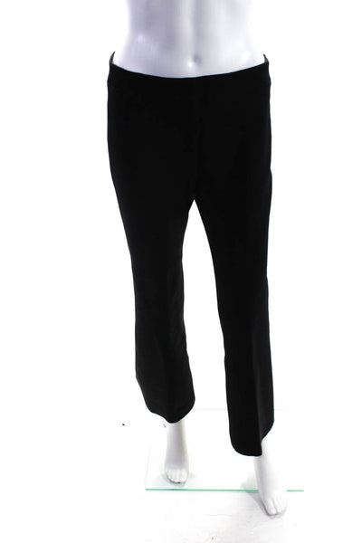 Helmut Lang Women's High Rise Straight Leg Pull On Pants Black Size L